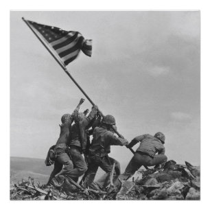 Póster Alzando la bandera en Iwo Jima