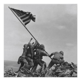 Póster Alzando la bandera en Iwo Jima