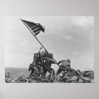 Póster Alzando la bandera en Iwo Jima