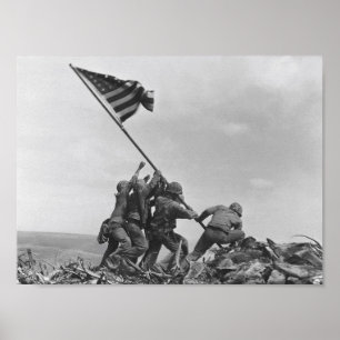 Póster Alzando la bandera en Iwo Jima