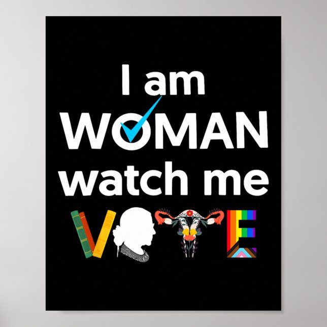 Póster Am Woman Watch Me Votó 1 (Frente)