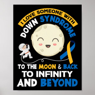 Póster Ama a alguien con síndrome de Down Trisomía 21 T21