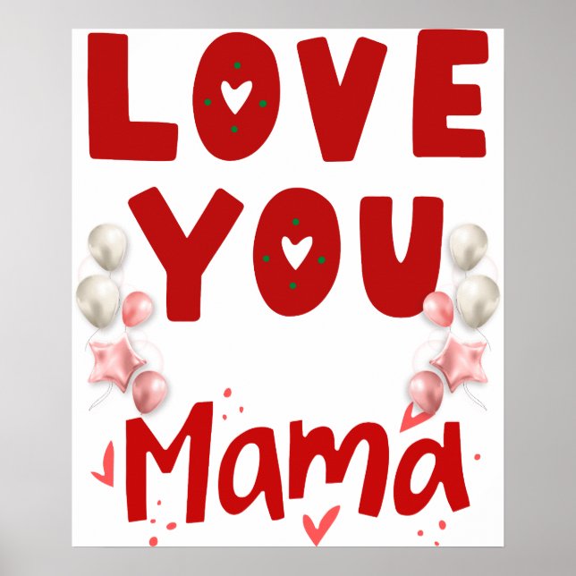 Póster ama a mamá (Frente)