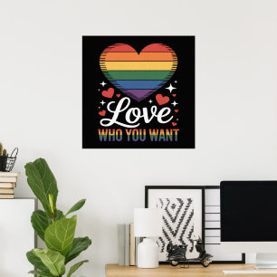 Póster Ama a quien Quieras Orgullo Gay LGBT