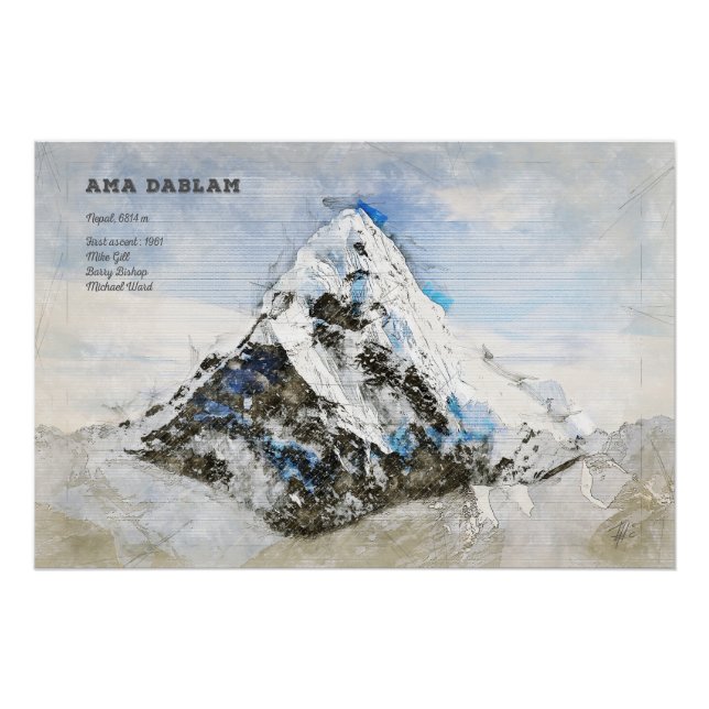 Póster Ama Dablam (Anverso)