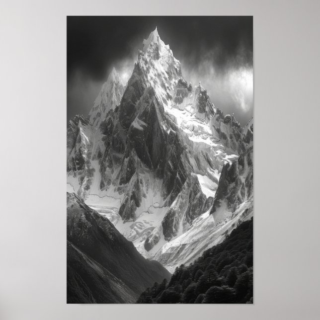 Póster Ama Dablam Peak Top View AI Art Poster (Frente)