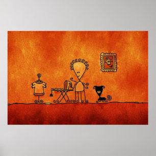 Póster Ama de casa extranjera