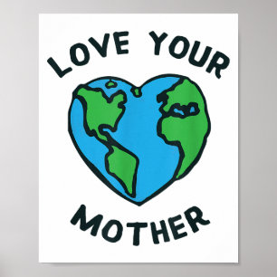 Póster Ama el Corazón de la Madre Tierra