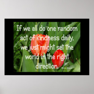 Póster Amabilidad al azar