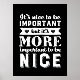 Póster Amabilidad Amabilidad Cita Es Más Importante Ser B
