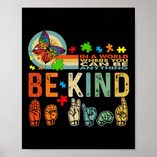 Póster Amabilidad del Autismo Amabilidad De La Madre Ense