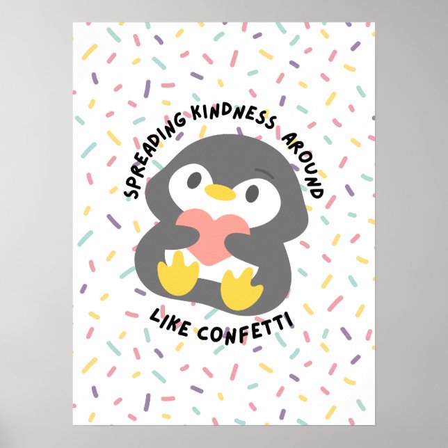Póster Amabilidad extendida alrededor como Confetti - ins (Frente)