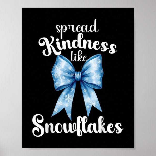 Póster Amabilidad extendida como Snowflakes Winbes T-shi (Frente)