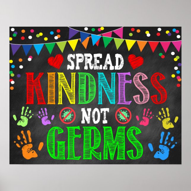 Póster Amabilidad extendida no Poster de clase de Germs (Frente)