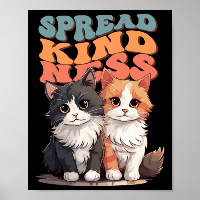 Póster Amabilidad extendida - Pegatina de diseño Adorable (Frente)