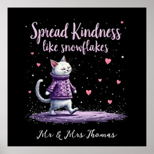 Póster Amabilidad generalizada como copos de nieve acoged