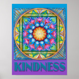 Póster Amabilidad Mandala Poster