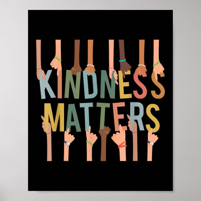 Póster Amabilidad S Inclusión de la diversidad anti-bully (Frente)