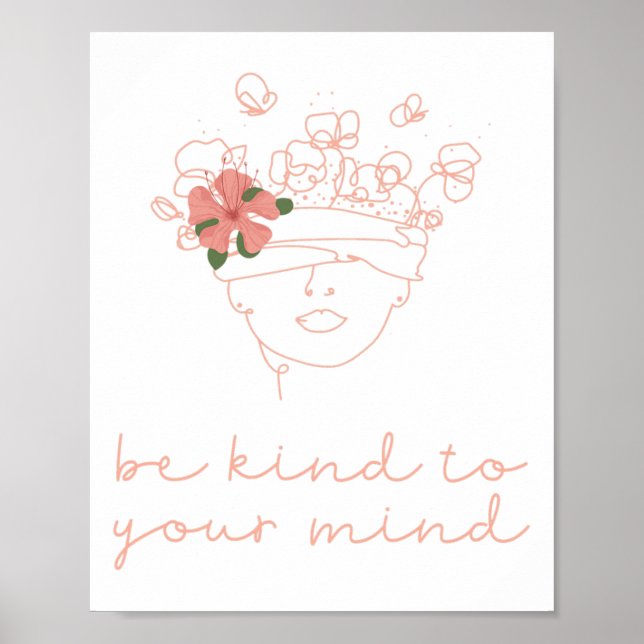 Póster Amable Con Tu Mente Conciencia de Problemas de Sal (Frente)
