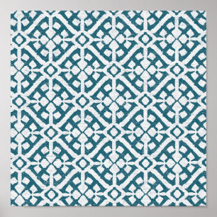 Póster Amadora Blue Pattern