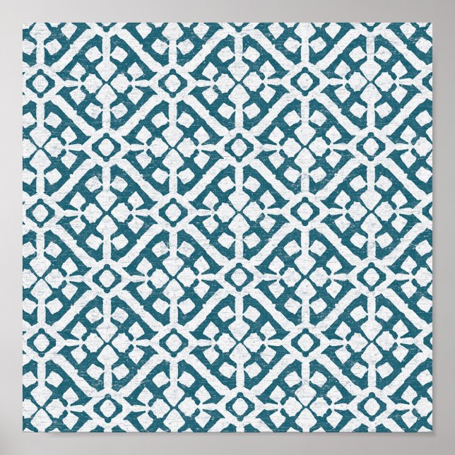 Póster Amadora Blue Pattern (Frente)