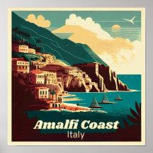 Amalfi Coast Square Vintage