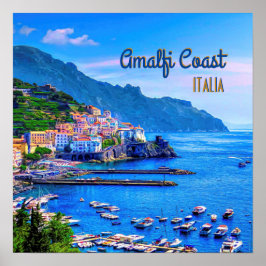 Póster Amalfi Italia Europa Viajes de fotografía moderna