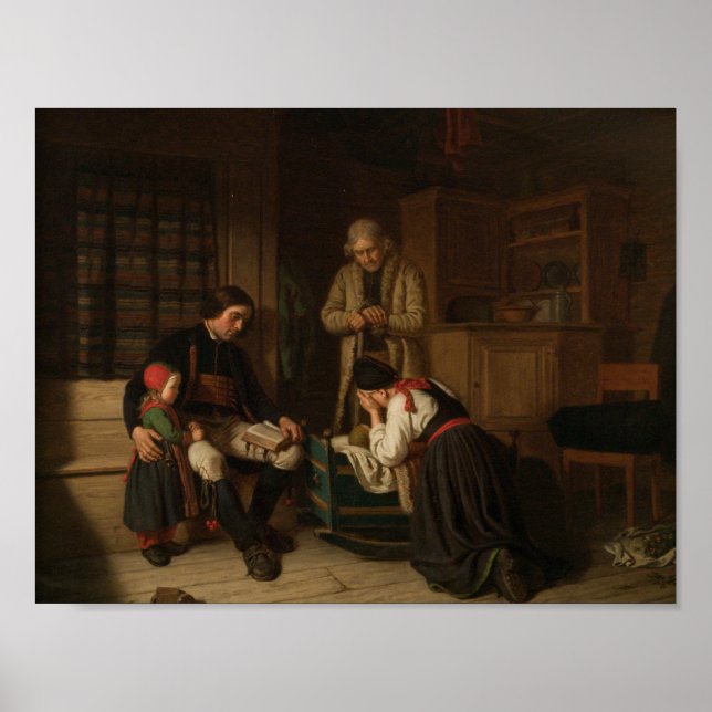 Póster Amalia Lindegren - La última cama de la pequeña (Frente)