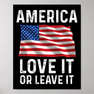 Póster Amalo O Déjalo Bandera Patriótica Americana De EE.