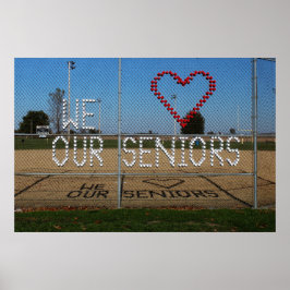 Póster Amamos la foto en color de nuestros mayores