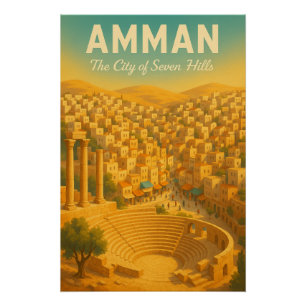 Póster AMÁN – La Ciudad de las Siete Colinas