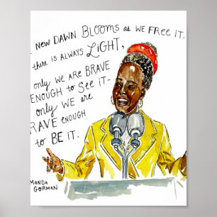 Póster AMANDA GORMAN- Siempre Hay Luz