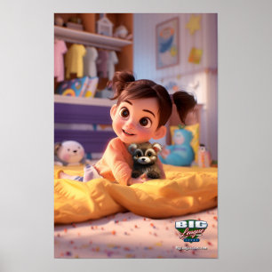 Póster Amanda y Lil Troubles