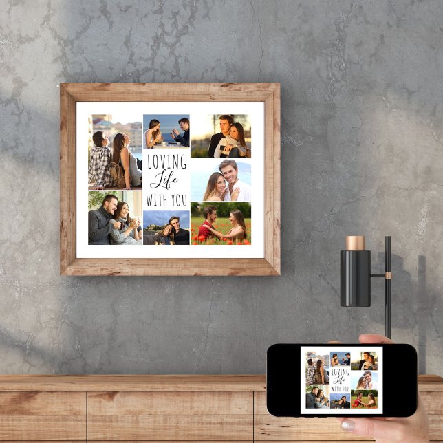 Póster Amando la vida contigo 7 Fotocolage | Blanco (Subido por el creador)
