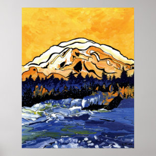 Póster Amanecer amarillo