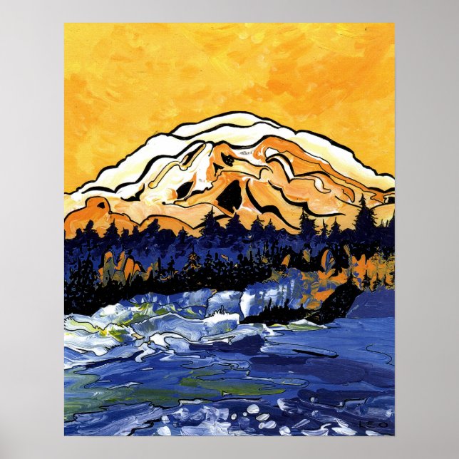 Póster Amanecer amarillo (Frente)