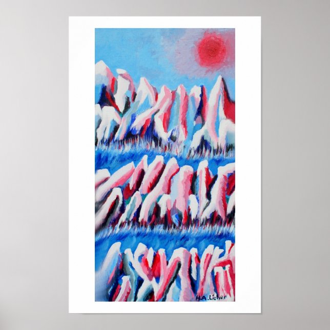 Póster amanecer ártico (Frente)