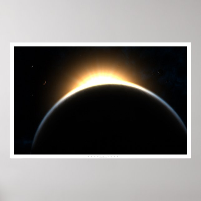 Póster Amanecer Cósmico (Frente)