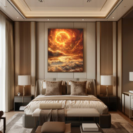 Póster Amanecer Cósmico en el Mar