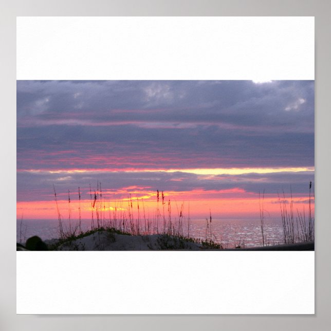 Póster Amanecer costero (Frente)