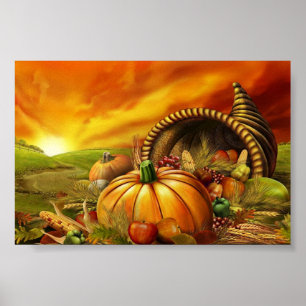 Póster Amanecer de Acción de Gracias