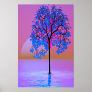 Póster Amanecer de árbol