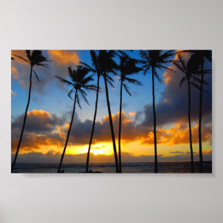 Póster Amanecer de Hawái