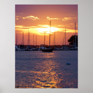 Póster Amanecer de la pasión púrpura