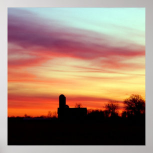 Póster Amanecer de los granjeros