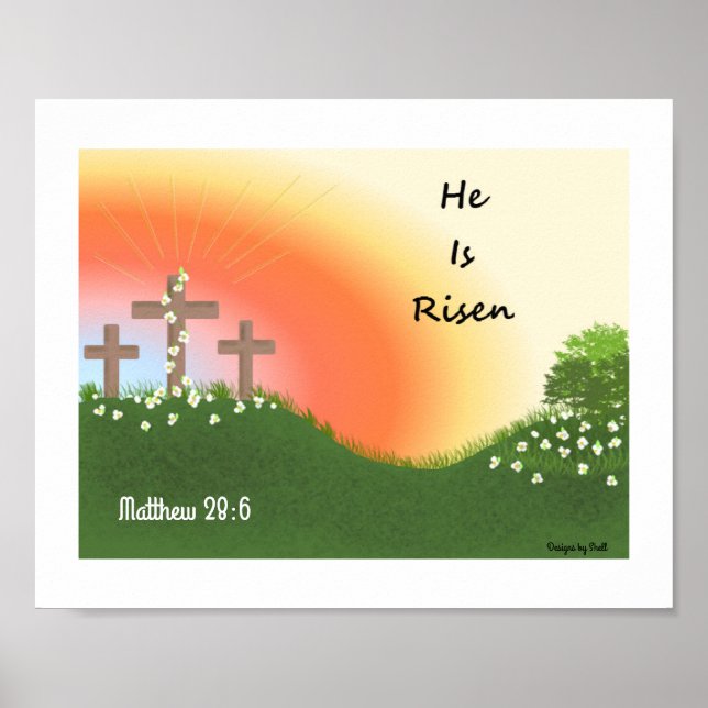 Póster Amanecer de Pascua Inspirador (Frente)