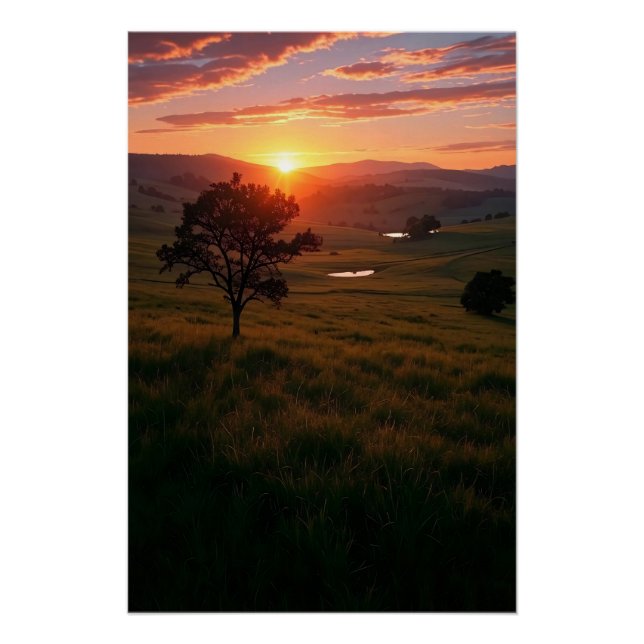 Póster Amanecer de Silencio (Anverso)