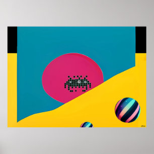 Póster Amanecer de una maravilla del mundo estelar