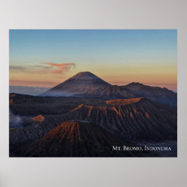 Póster Amanecer del amanecer en el Monte Bromo Indonesia