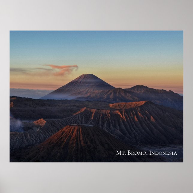 Póster Amanecer del amanecer en el Monte Bromo Indonesia  (Frente)